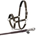 Eskadron Set Halfter Pin Buckle mit Panikhakenstrick in darkbrown