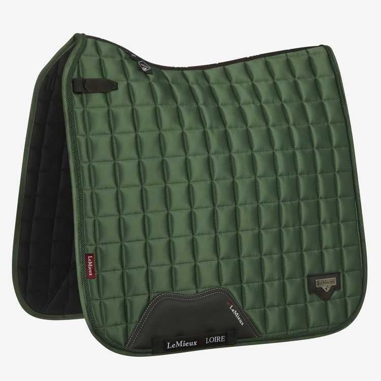 LeMieux Dressur Schabracke Loire Classic Satin Square in hunter