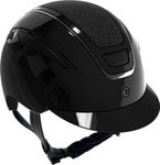 Covalliero Reithelm Elite in lackschwarz Glitzer schwarz