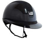 Samshield Miss Shield 2.0 glossy black - FB & Top Alcantra, Blason silver chrome, Trim black matt