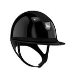 Samshield Miss Shield 2.0 glossy black - FB & Top Alcantra, Blason silver chrome, Trim black matt