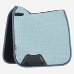 LeMieux Dressur Schabracke Suede Close Contact Square in glacier blue