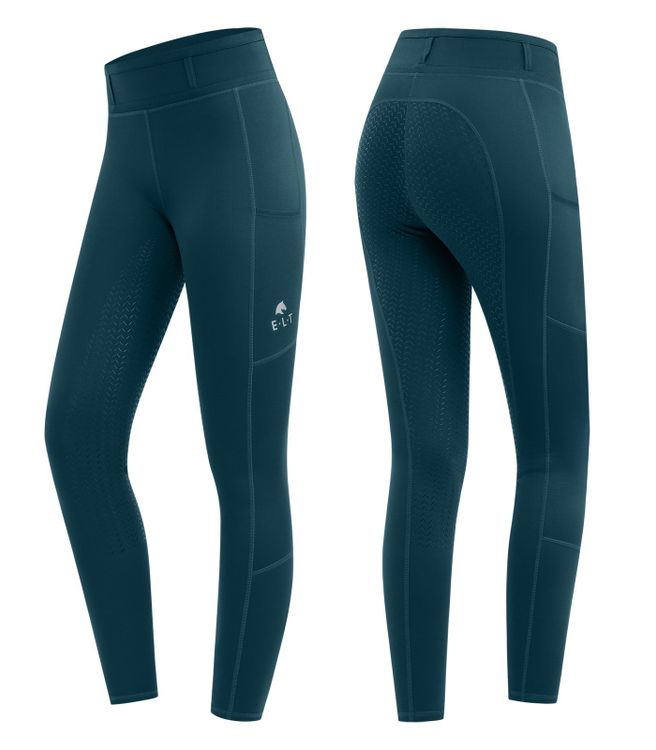 E.L.T Reitleggings Kinder Ella in petrolblau
