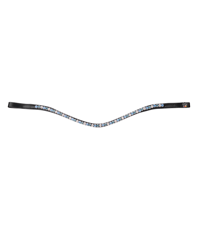 Waldhausen X-Line Stirnriemen Glam blue/petrolblue/silber
