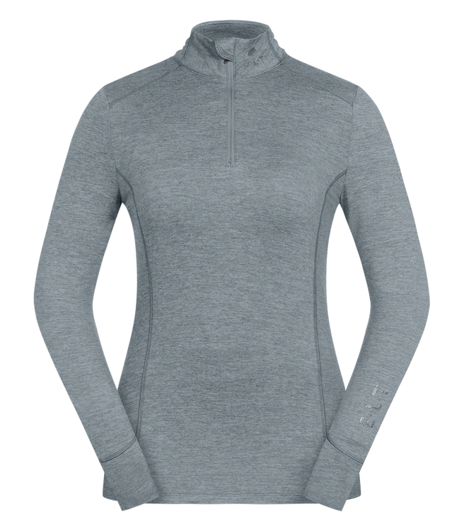 E.L.T Funktions-Zip-Shirt Milano in silberblau