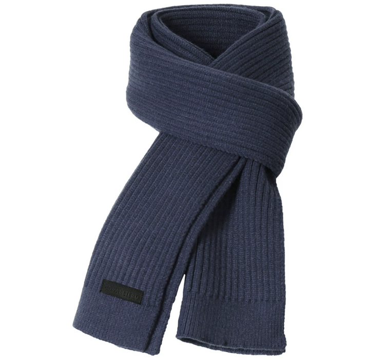 COVALLIERO Strickschal in dark navy