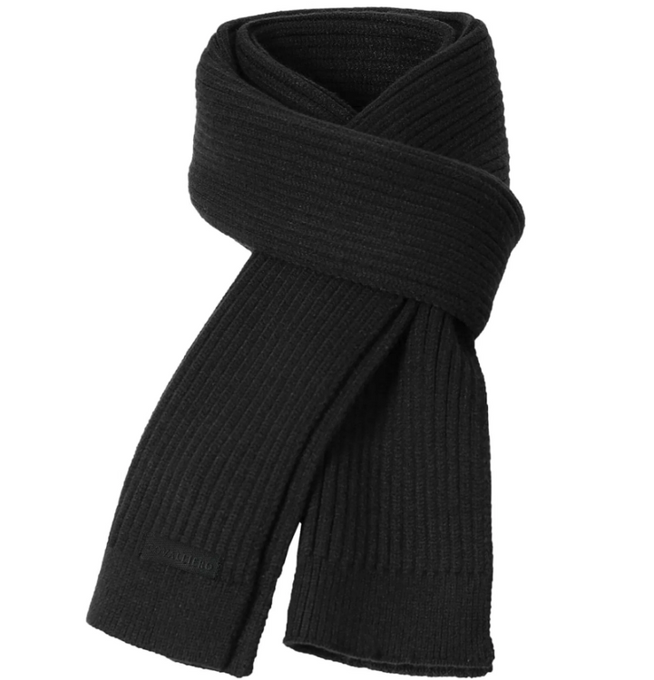 COVALLIERO Strickschal in black