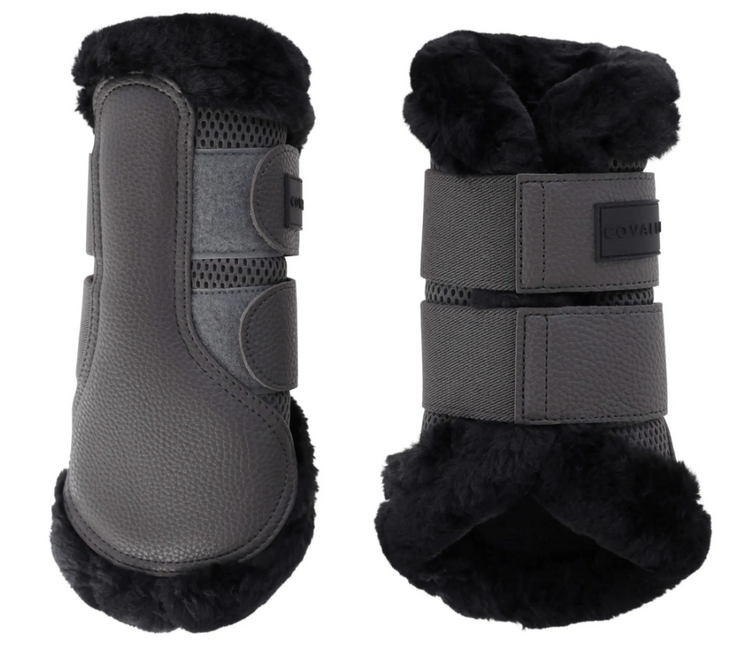 COVALLIERO Softgamasche in steel grey