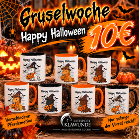 Halloween Pferde Tasse 