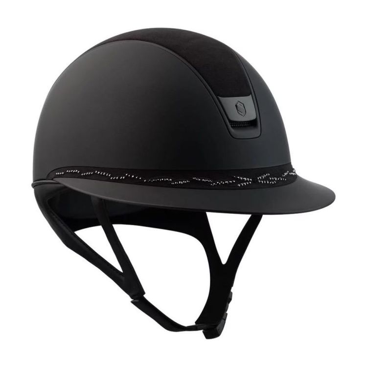 Samshield Miss Shield 2.0 Shadowmatt black- Top Alcantara black Trim/Blason black matt, FB Flower Swarovski black