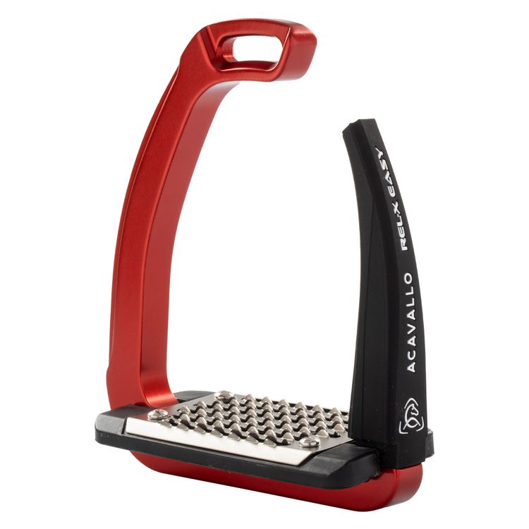ACAVALLO - Sicherheits-Steigbügel REL-X EASY , Farbe red AC667