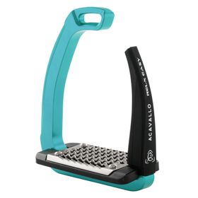 ACAVALLO - Sicherheits-Steigbügel REL-X EASY , Farbe sky blue AC667