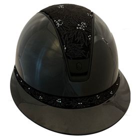 Samshield Miss Shield 2.0 Glossy black- Top + FB Spring Flower black, Trim + Blason black matt