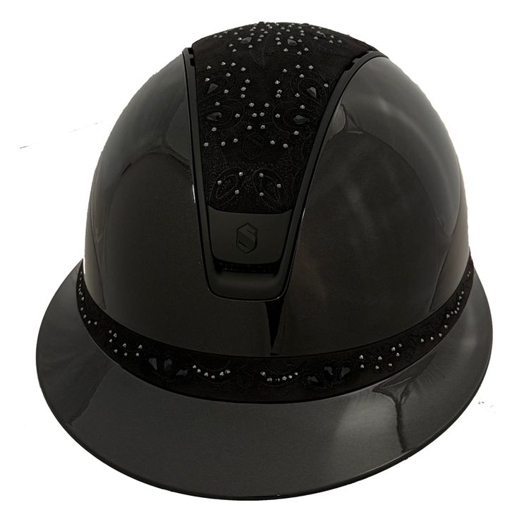 Samshield Miss Shield 2.0 Glossy black -  Top + FB Crystal bloom black , Trim + Blason chome black 