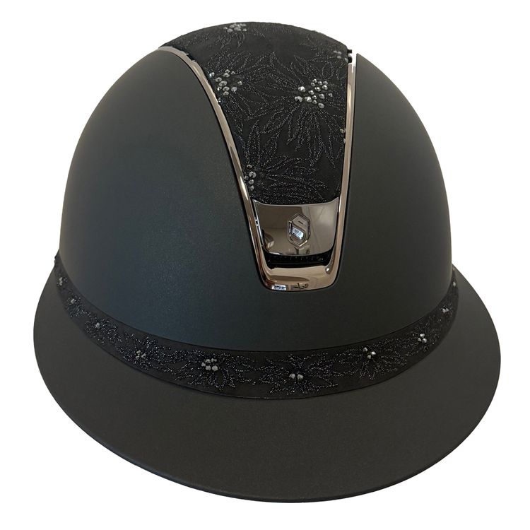 Samshield Miss Shield 2.0 Shadowmatt black - Top + FB Spring Flower black , Trim + Blason chome black