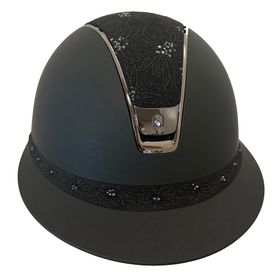 Samshield Miss Shield 2.0 Shadowmatt black - Top + FB Spring Flower black , Trim + Blason chome black