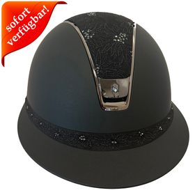 Samshield Miss Shield 2.0 Shadowmatt black - Top + FB Spring Flower black, Trim + Blason chome black