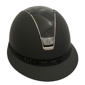 Samshield Miss Shield 2.0 Shadowmatt black,Top Glossy black, FB Crystal bloom black, Trim + Blason chome black
