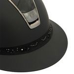 Samshield Miss Shield 2.0 Shadowmatt black,Top Glossy black, FB Crystal bloom black, Trim + Blason chome black