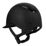 Equestro Reithelm Apocalypse black/black mit Strasssteinen