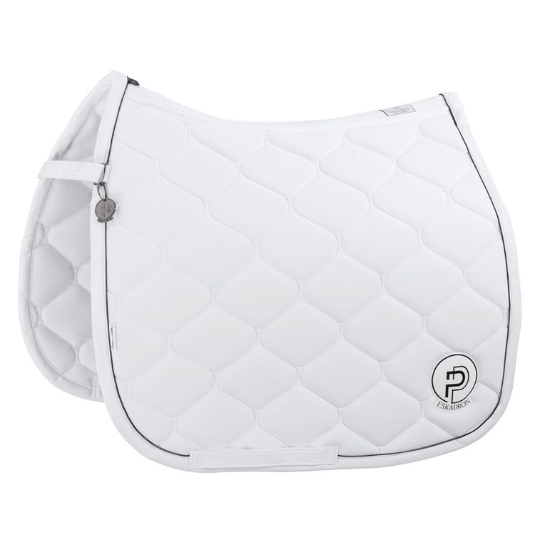 Eskadron Platinum Schabracke Softshell Emblem in white Gr. PonyDressur