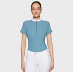 Samshield Turniershirt Aloise neptune with Crystal Fabric - kurzarm