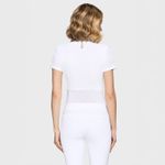Samshield Turniershirt Roxy white with Crystal Fabric - kurzarm