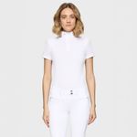 Samshield Turniershirt Roxy white with Crystal Fabric - kurzarm