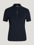Tommy Hilfiger Palma 1/4 Zip Training Shirt Damen DESERT SKY