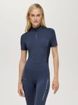 Tommy Hilfiger Palma 1/4 Zip Training Shirt Damen FADED INDIGO