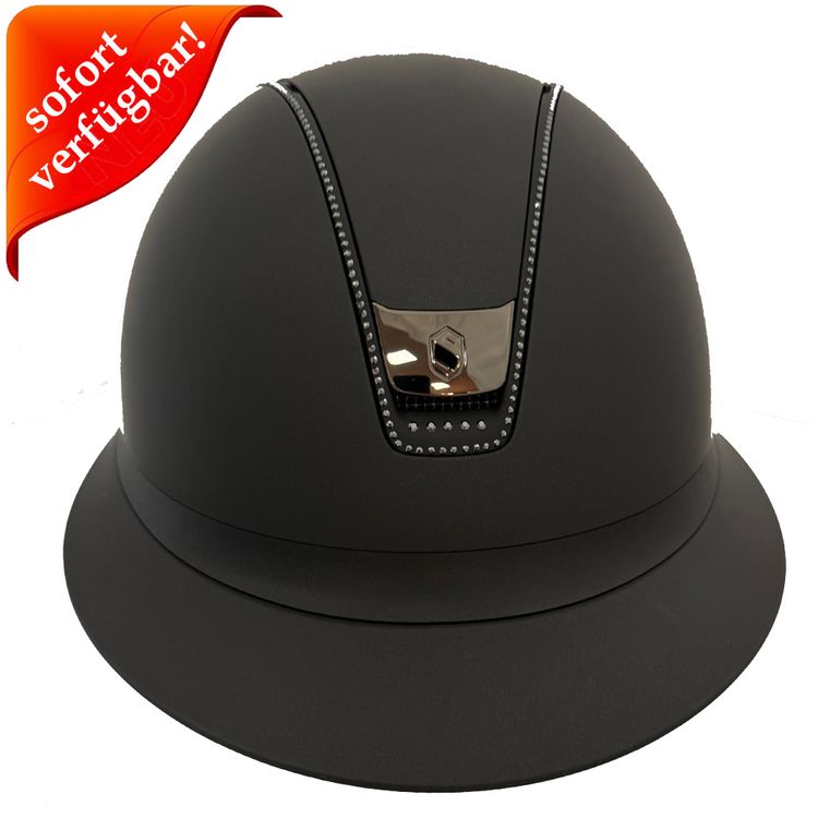 Samshield Miss Shield 2.0 Shadowmatt black, Trim black matt 300 + 5 Swarovski Elements + Blason Chrome black