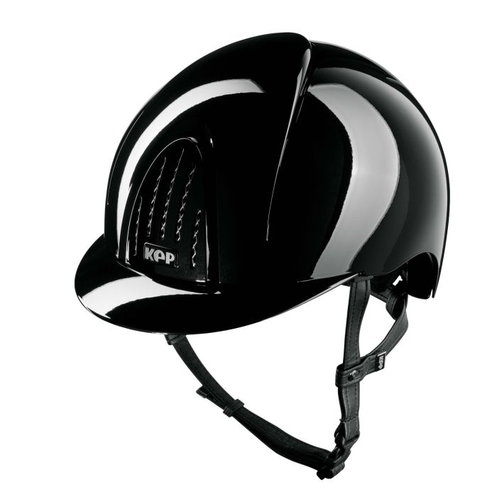 KEP Reithelm Nova Smart Polish in black mit Kinnriemen black