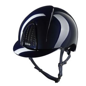 BASIS - KEP Reithelm Nova Smart Polish in blau mit Kinnriemen blau