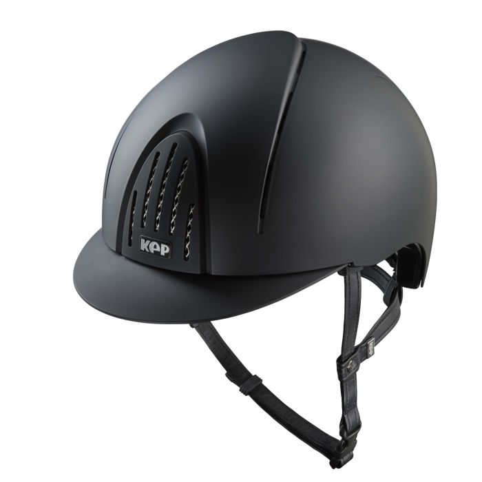 KEP Reithelm Nova Smart Textile in black mit Kinnriemen black