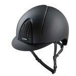 KEP Reithelm Nova Smart Textile in black mit Kinnriemen black