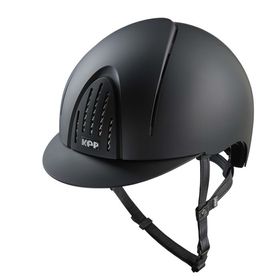 KEP Reithelm Nova Smart Textile in black mit Kinnriemen black