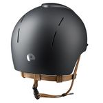 KEP Reithelm Nova Smart Textile in black mit Kinnriemen beige