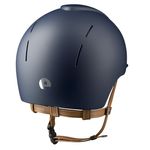 KEP Reithelm Nova Smart Textile in blau mit Kinnriemen beige