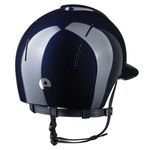 KEP Reithelm Nova Smart Polish Polo Visier in blau mit Kinnriemen blau