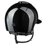 KEP Reithelm Nova Smart Polish, Polo Visier schwarz Star schwarz, Kinnriemen schwarz