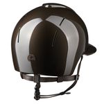 KEP Reithelm Nova Smart Polish, Polo Visier braun Star braun, Kinnriemen braun