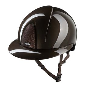 KEP Reithelm Nova Smart Polish, Polo Visier braun Star braun, Kinnriemen braun