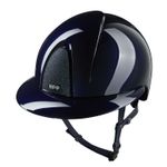 KEP Reithelm Nova Smart Polish, Polo Visier blau Star blau, Kinnriemen blau