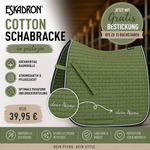 Eskadron Cotton Schabracke in pistazie inkl.gratis Bestickung