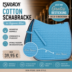 Eskadron Cotton Schabracke in laguna blue inkl.gratis Bestickung