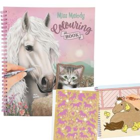 Miss Melody Malbuch mit Pailletten