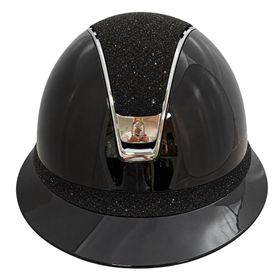 Samshield Miss Shield 2.0 Glossy black-  Top + FB Crystal fabric black, Trim + Blason Chrome 