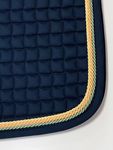 ESKADRON Cotton Schabracke navy, 3fach Kordel lind, light orange, yellow