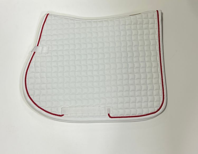 ESKADRON Cotton Schabracke white, einer Kordel in chilli red