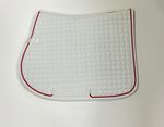 ESKADRON Cotton Schabracke white, einer Kordel in chilli red